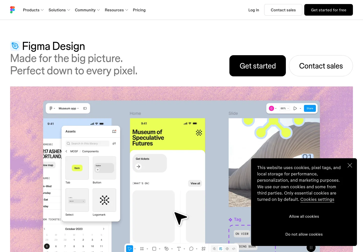 Figma product reference captured for the Coffee Frame interface study